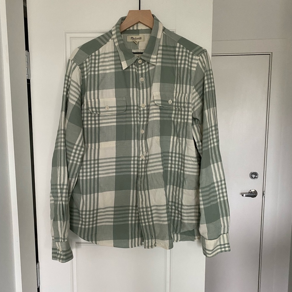 Madewell Mint Green Flannel